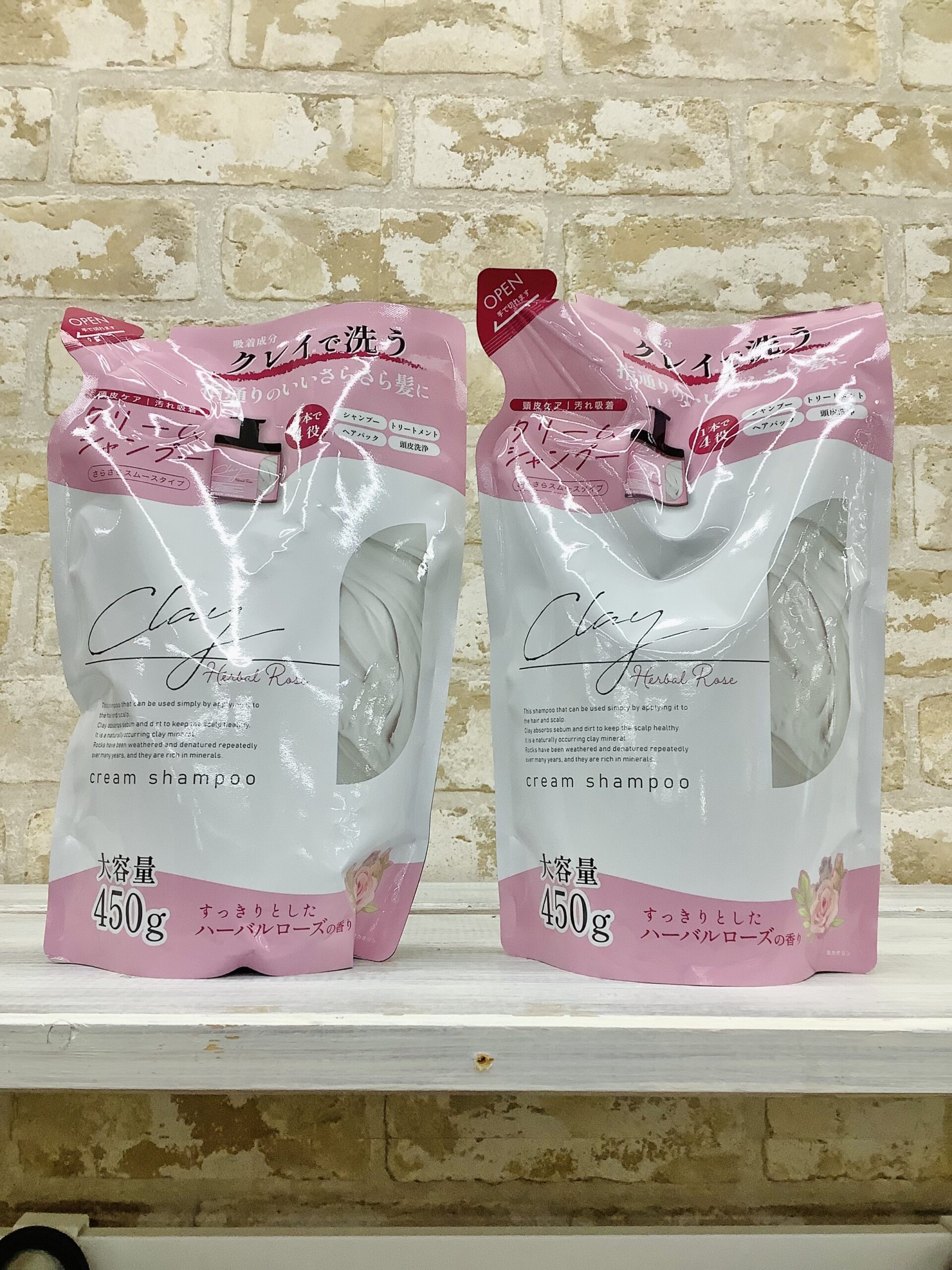 PLEASURECLAYCREAMSHAMPOO REFILL ROSE